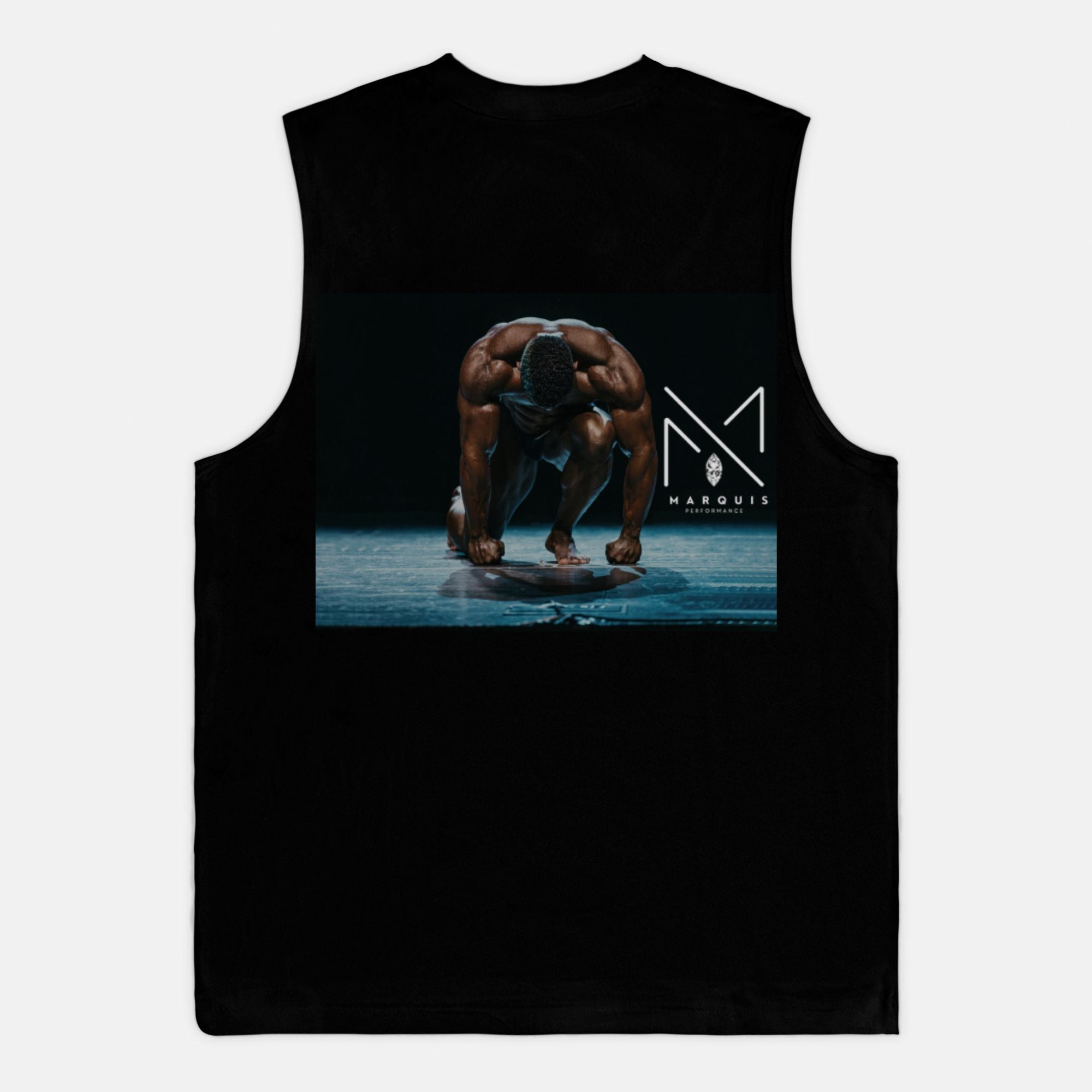 Front Logo Back Picture Jersey Muscle Tank 3483